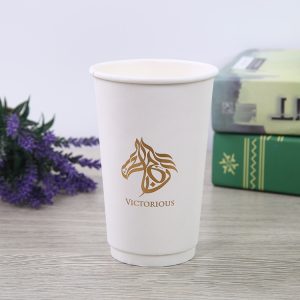 16 oz disposable hot coffee double wall paper cup