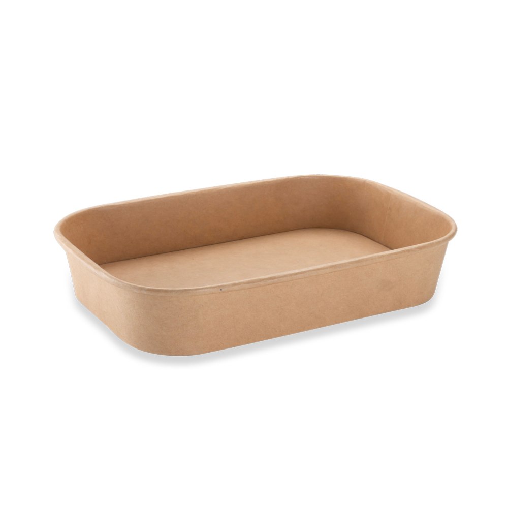 500ml kraft bioboard rectangle paper containers