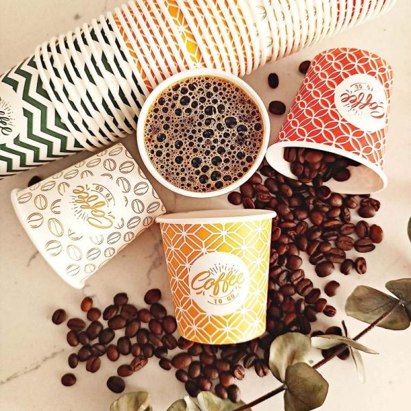 6 oz getbio® disposable vending dental coffee single wall paper cup
