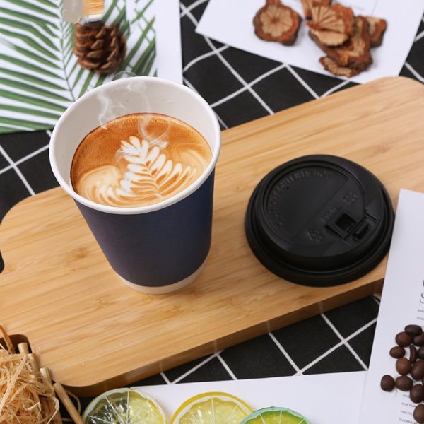 6 oz getbio® disposable hot coffee double wall paper cup