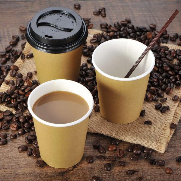 8 oz disposable coffee to go single wall paper cup