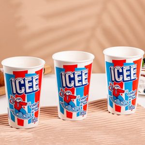 16 oz disposable customized hot coffee single wall paper cup (复制)
