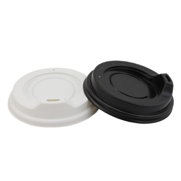 geteco® 80mm 90mm spout out disposable paper cup plastic lid