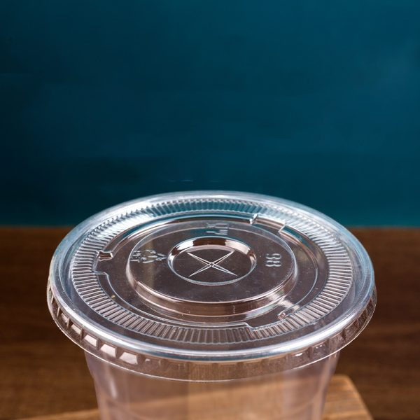 geteco® flat clear disposable cold pet plastic lid