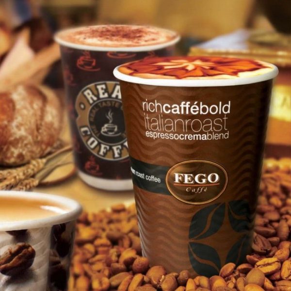 12 oz getbio® disposable hot coffee single wall paper cup (复制)