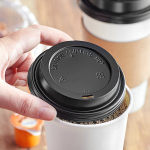 geteco® 80mm 90mm flat travel disposable paper cup plastic lid